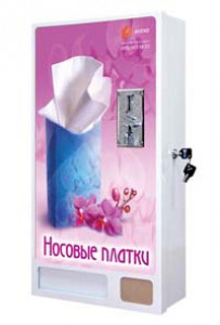 Автомат по продаже одноразовых носовых платков